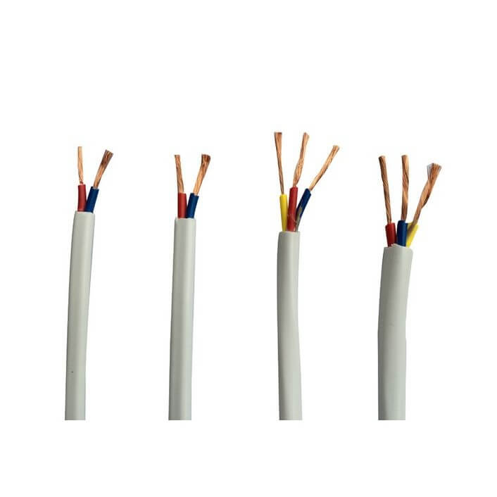 300/500 V 3G x 1,0 mm flexibles Drahtkabel 3-adrig 1,0 mm2 PVC-isoliertes PVC-ummanteltes 18 AWG mehradriges flexibles Kabel