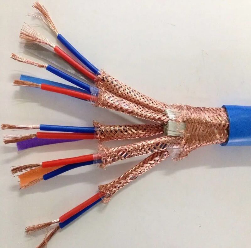 China 14 x 2 x 2,5 mm2 XLPE-isolierte Einzel- und Gesamtabschirmung ISOS-geschirmtes LSZH-ummanteltes feuerbeständiges 14-AWG-Twisted-Pair-Instrumentenkabel