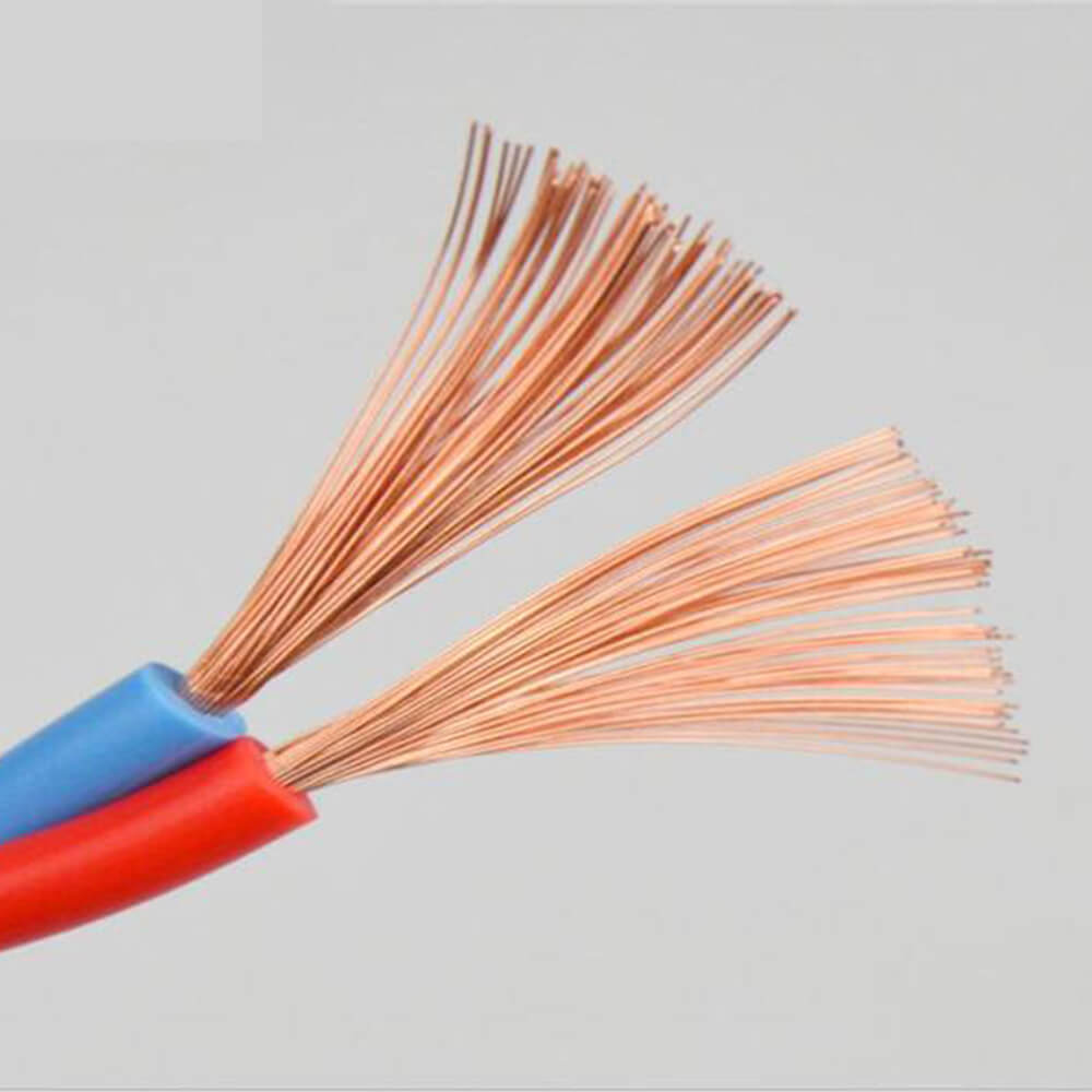 300/500 V 2-adriges 1 mm flexibles Kabel PVC-isoliertes PVC-ummanteltes 18-AWG-Niederspannungskabel